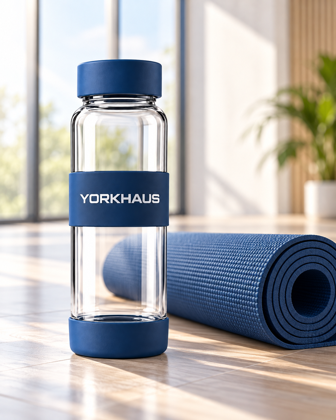Yoga mat with 1 ltr bottle combo
