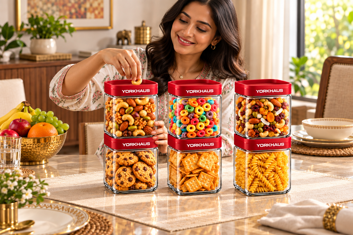 Yorkhaus stackwell Glass Jar 800 ml set of 6